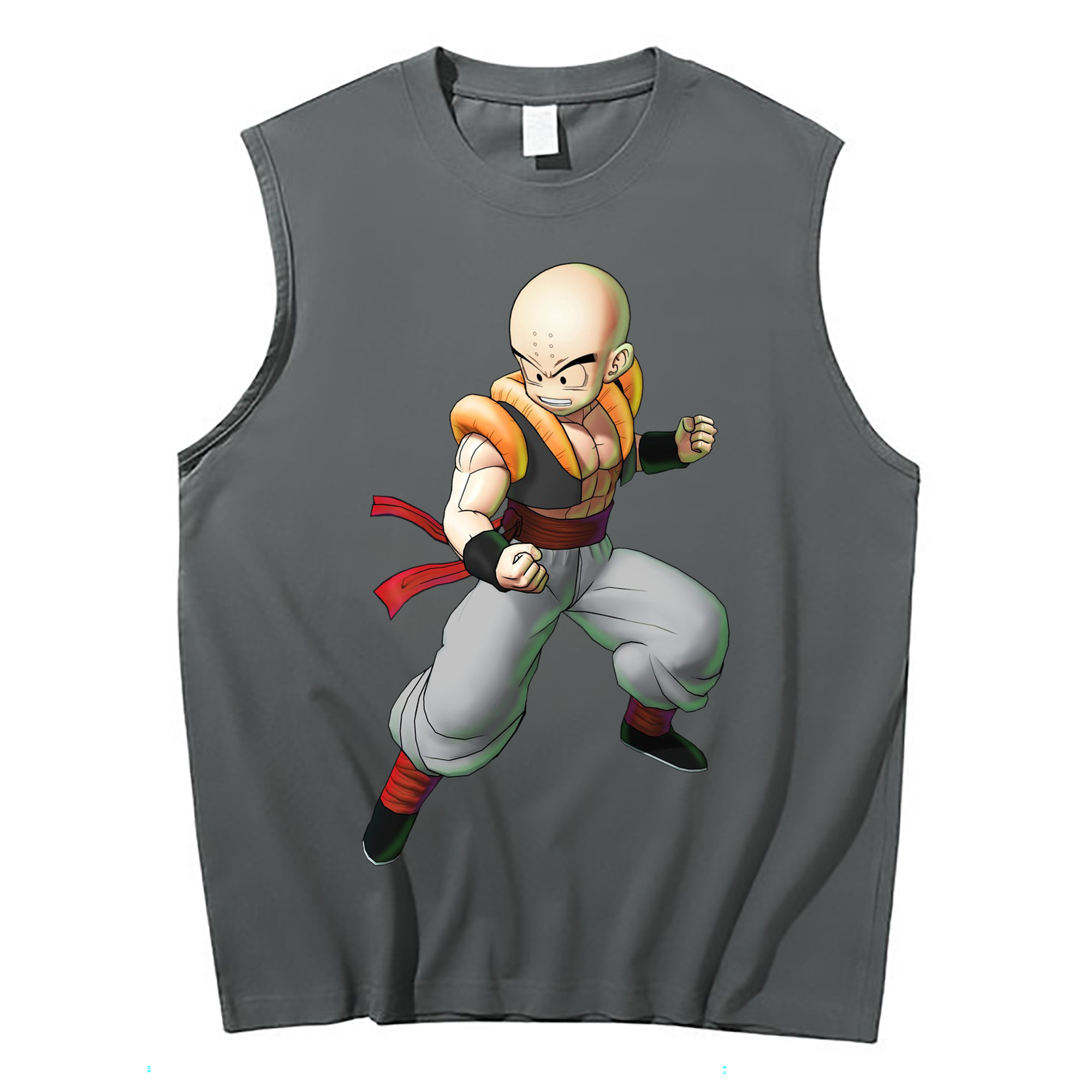 （画像用） ドラゴンボール クリリン DRAGON BALL krillin コットン100％タンクトップ（フロントプリント）